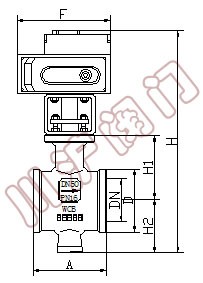電動V型調節(jié)球閥 結構圖
